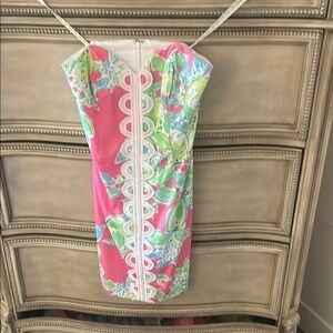 Lilly Pulitzer Pink and White Dress
